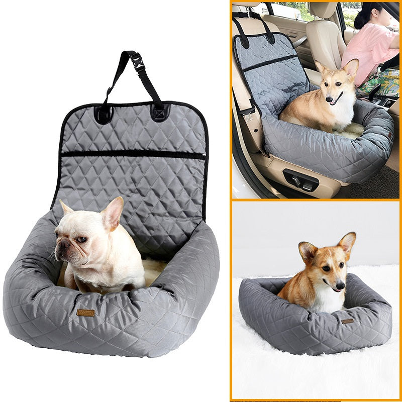 2 In 1 Pet Carrier Folding Car Seat Pad